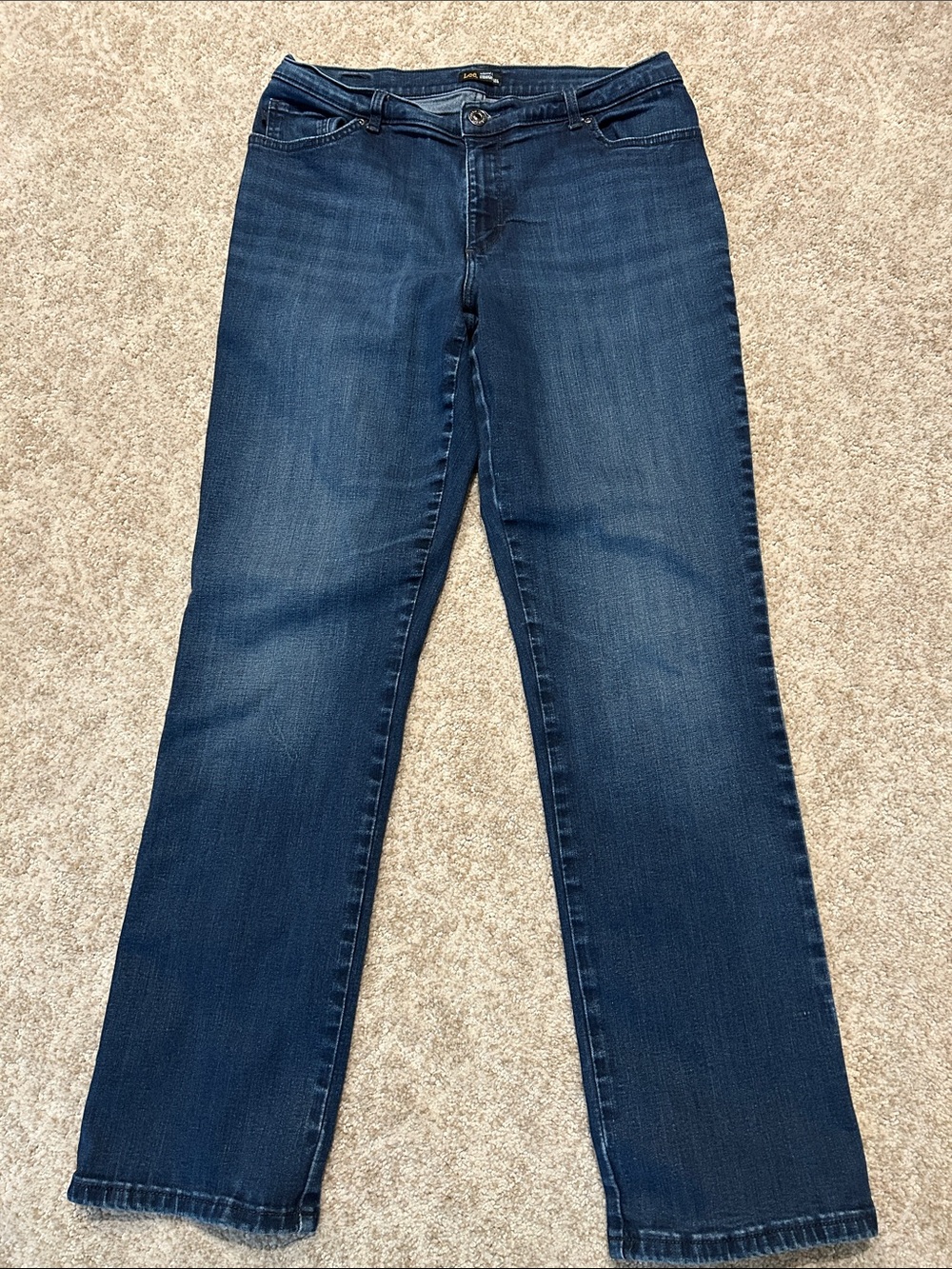 Lee Women's Dark Blue Straight-Leg Jeans
